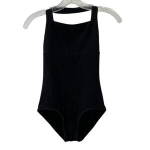 Theatricals Dance Leotard S Adult Black Halter Sleeveless Lined Cotton Blend